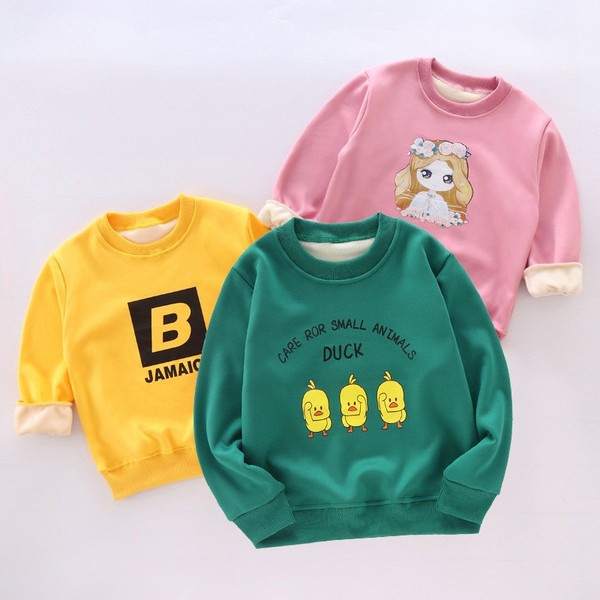 Детска блуза с апликация за момичета и момчета 