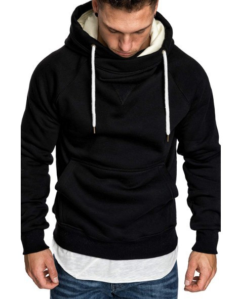 Hanorac casual barbatesc cu buzunar si gluga in diferite culori