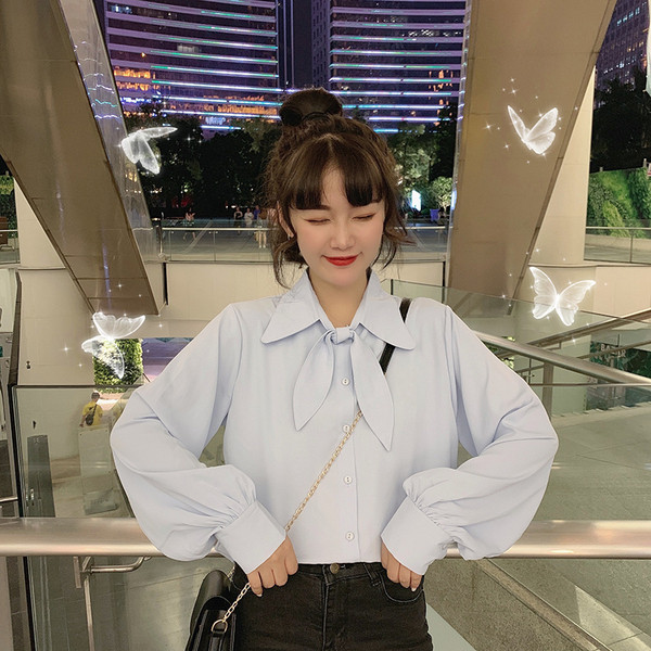 Cămașă modernă de damă în trei culori cu guler clasic