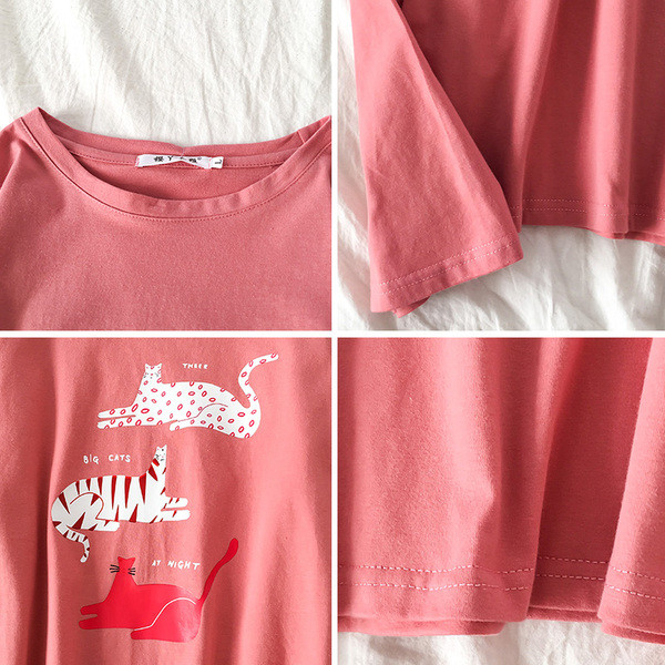 Bluza de dama in mai multe culori cu aplicatie si maneci lungi