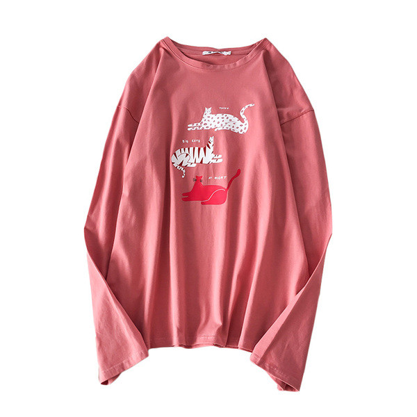 Bluza de dama in mai multe culori cu aplicatie si maneci lungi