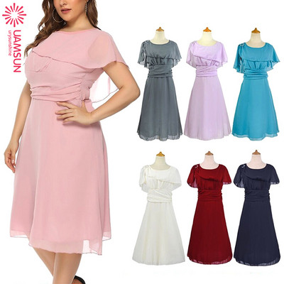 Rochie scurta dama marime mare cu decolteu in mai multe culori