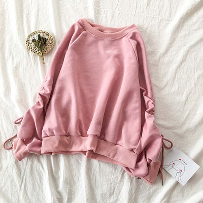 Bluza de dama in trei culori cu cravate si decolteu oval