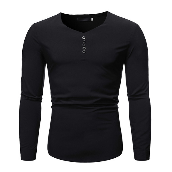 Модерна мъжка блуза  с дълъг ръкав в три цвята