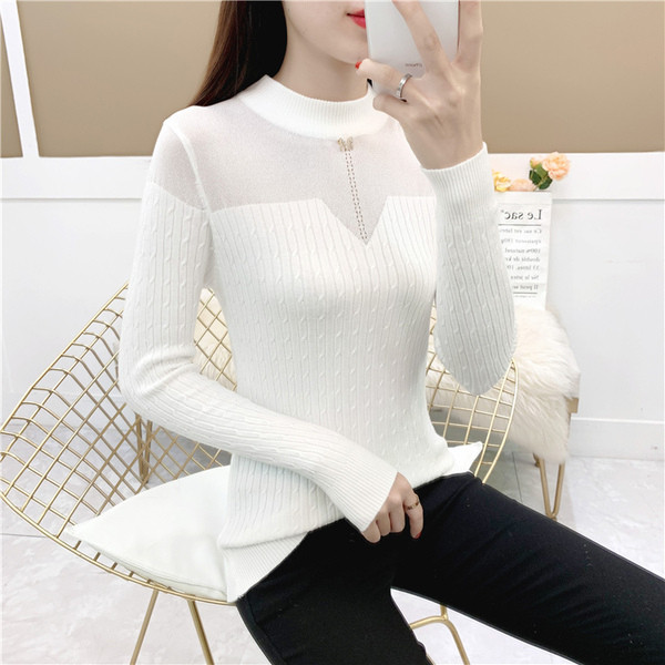 Pulover de dama modern cu decolteu O - mai multe culori