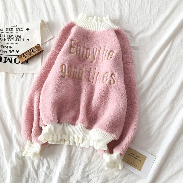 Pulover de dama casual in trei culori cu broderie