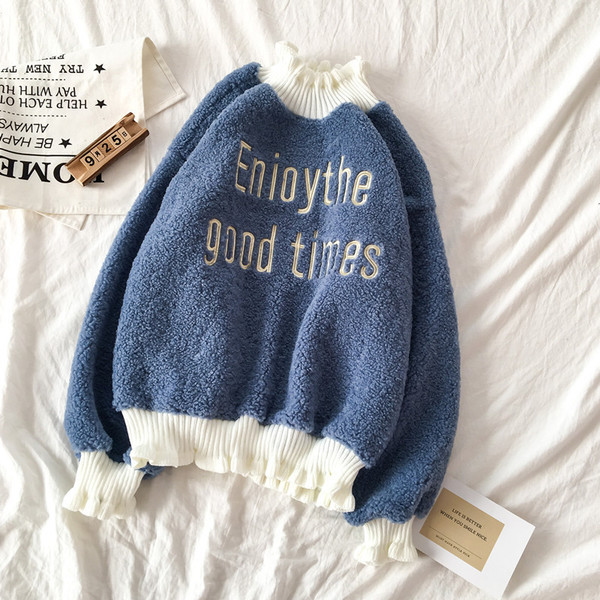 Pulover de dama casual in trei culori cu broderie