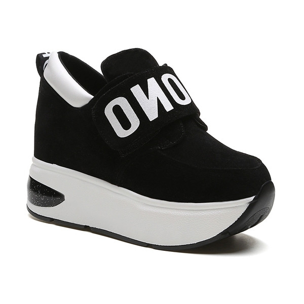 Tenisi casual dama cu platforma cu autocolant in trei culori