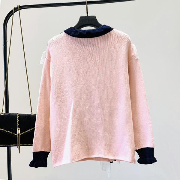 Bluza casual dama cu element de dantela in trei culori