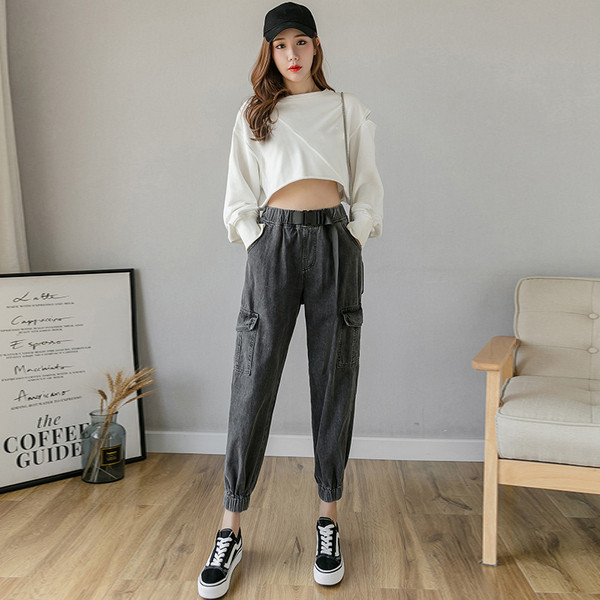 Model nou de blugi sport dama cu buzunare gri