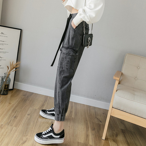 Model nou de blugi sport dama cu buzunare gri