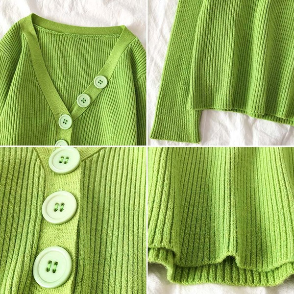 Bluza de dama in mai multe culori cu decolteu in V si nasturi