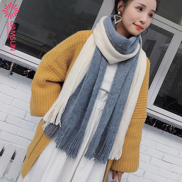 Esarfa de dama moderna cu franjuri in mai multe culori