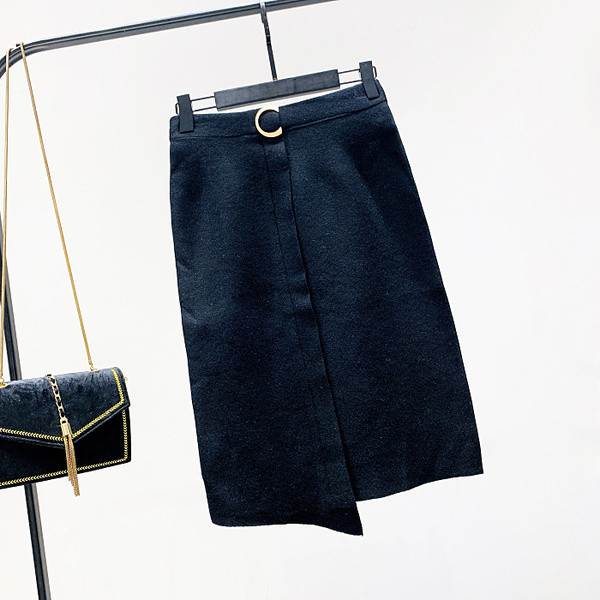 Fusta de dama moderna model asimetric - trei culori