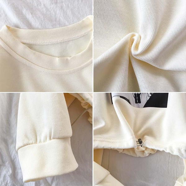 Bluza de dama in cinci culori cu aplicatie si cravate