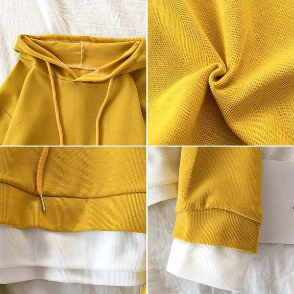 Bluza de dama in mai multe culori cu cravate si gluga