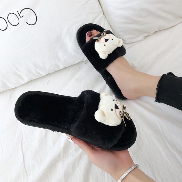 Papuci dama cu decor 3D in mai multe culori