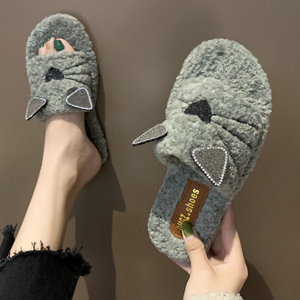 Papuci dama cu elemente 3D in mai multe culori