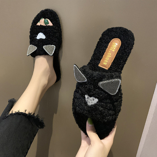 Papuci dama cu elemente 3D in mai multe culori