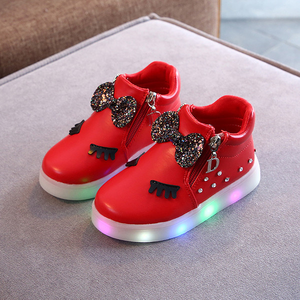 Modern gyerek tornacipő lányoknak négy színben kövekkel és szalaggal