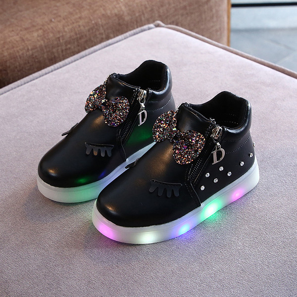 Modern gyerek tornacipő lányoknak négy színben kövekkel és szalaggal