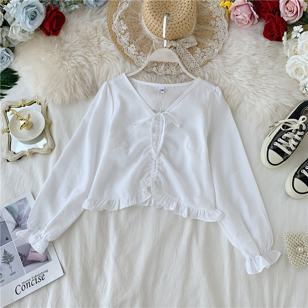 Modern női blúz nyakkendővel és hosszú ujjú több színben