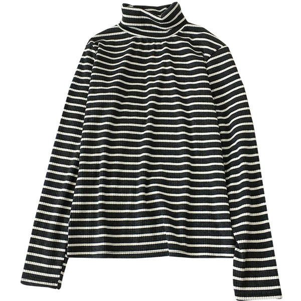 Ριγέ γυναικεία μπλούζα με δαντέλα σε διάφορα χρώματα