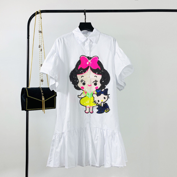 Γυναικείο φόρεμα με πούλιες σε τρία χρώματα