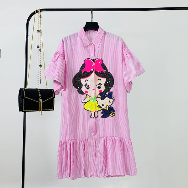 Γυναικείο φόρεμα με πούλιες σε τρία χρώματα