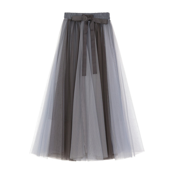 Νέο μοντέλο γυναικεία φούστα με ψηλή μέση  και τούλι  σε διάφορα χρώματα