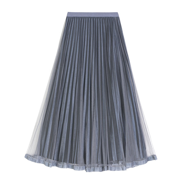 Νέο μοντέλο πλισέ φούστα με τούλι σε διάφορα χρώματα