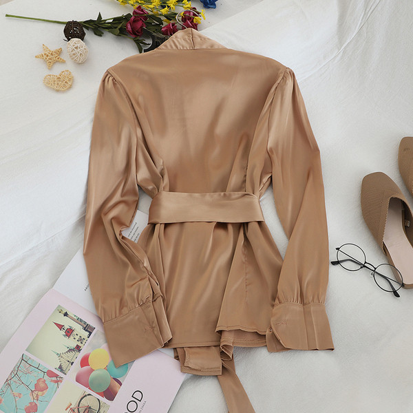 Stílusos női ing övvel, négy színben