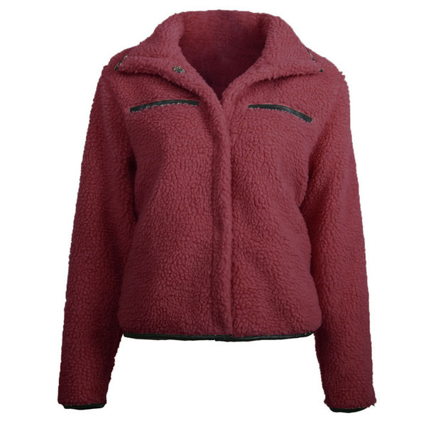 Modern női kabát gombokkal és zsebbel három színben