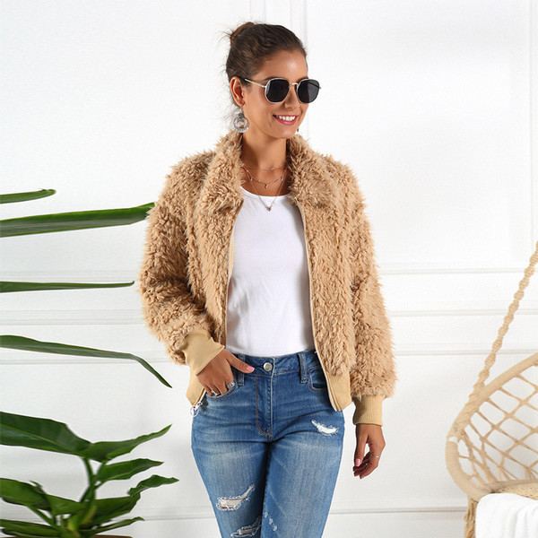 Modern női pulóver cipzárral és gallérral több színben