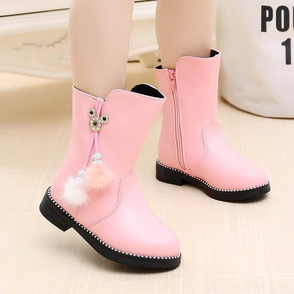 Aktuális eco bőrből készült gyerekcsizma három színben lányoknak