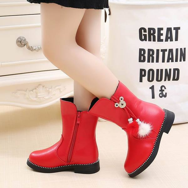 Aktuális eco bőrből készült gyerekcsizma három színben lányoknak