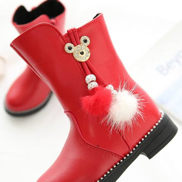 Aktuális eco bőrből készült gyerekcsizma három színben lányoknak