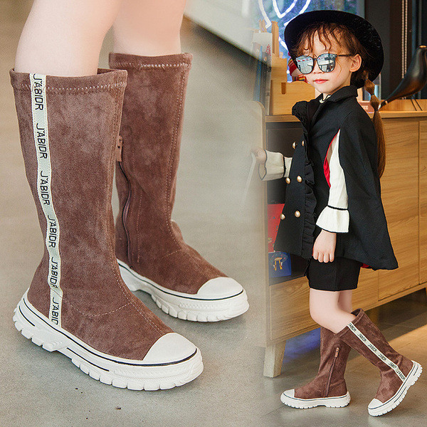 Καθημερινές  μπότες για κορίτσια σε δύο χρώματα με φερμουάρ