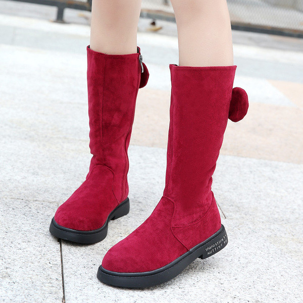 Aktuális gyerekcsizma lányoknak három színben cipzárral és szalaggal