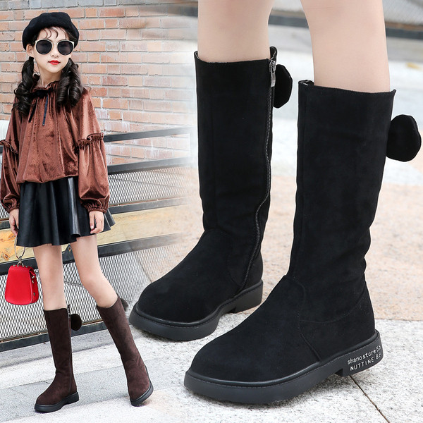 Aktuális gyerekcsizma lányoknak három színben cipzárral és szalaggal