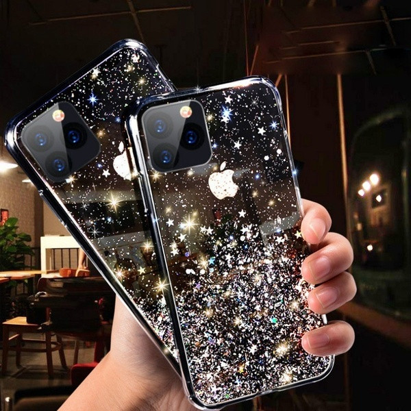 Szilikon tok fényes részecskékkel az IPhone11Pro / 11 Pro Max készülékekhez
