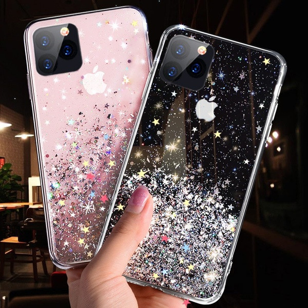 Szilikon tok fényes részecskékkel az IPhone11Pro / 11 Pro Max készülékekhez