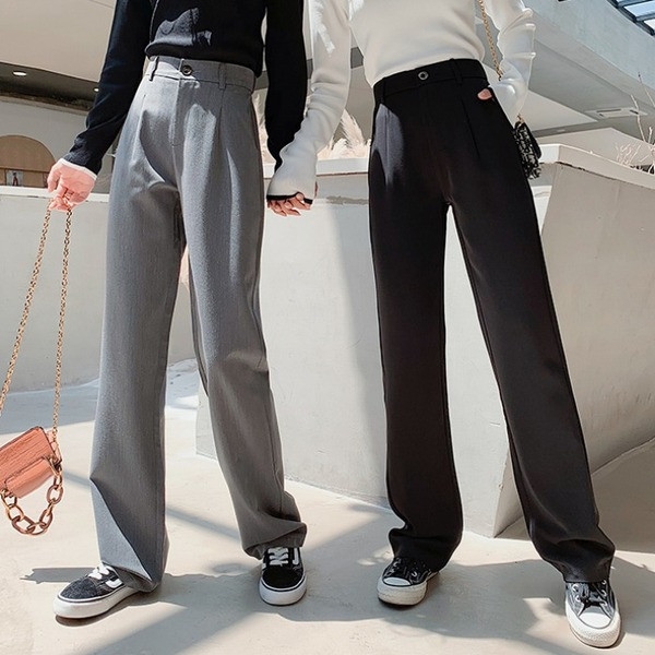 Új modell, korszerű női nadrág - egyenes modell szürke és fekete színben