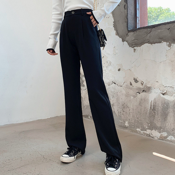 Új modell, korszerű női nadrág - egyenes modell szürke és fekete színben