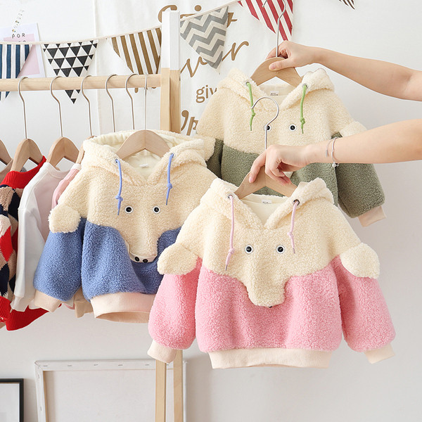 Gyermek pulóver lányoknak és fiúknak három színben 3D elemmel