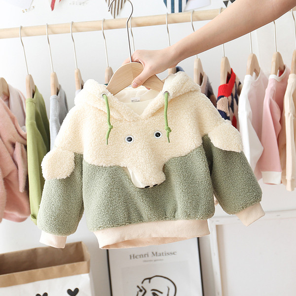 Gyermek pulóver lányoknak és fiúknak három színben 3D elemmel