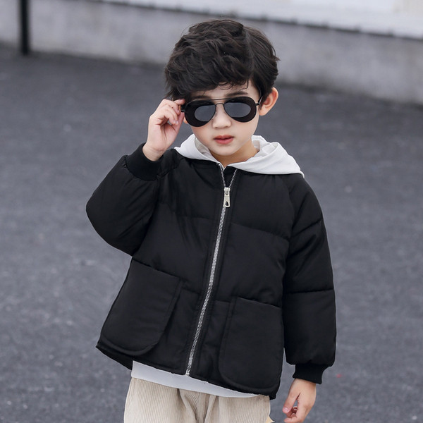 Napi gyerekkabát fiúknak és lányoknak két színben, zsebekkel