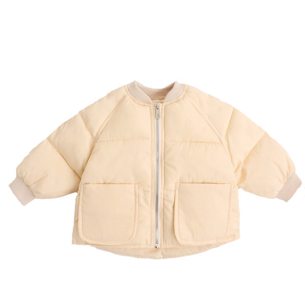 Napi gyerekkabát fiúknak és lányoknak két színben, zsebekkel