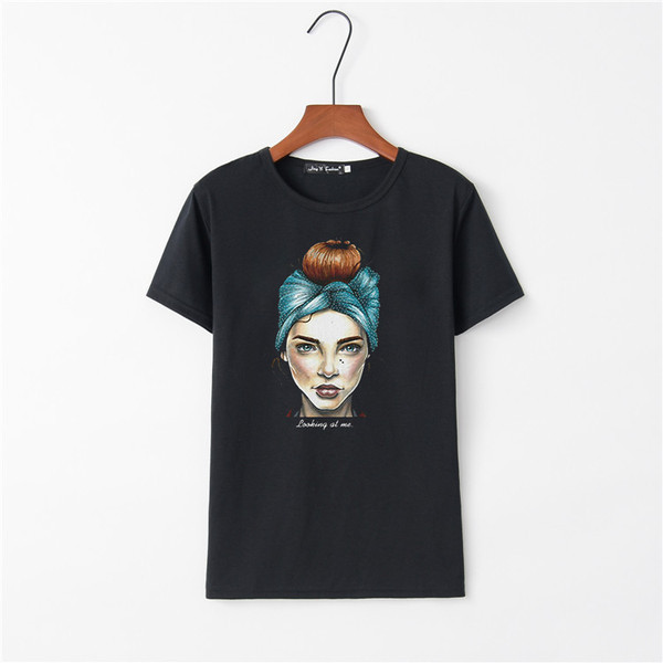 Alkalmi női póló fekete-fehér rátéttel