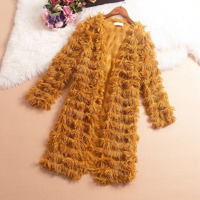 Cardigan de damă cu mâneci lungi și decolteu oval